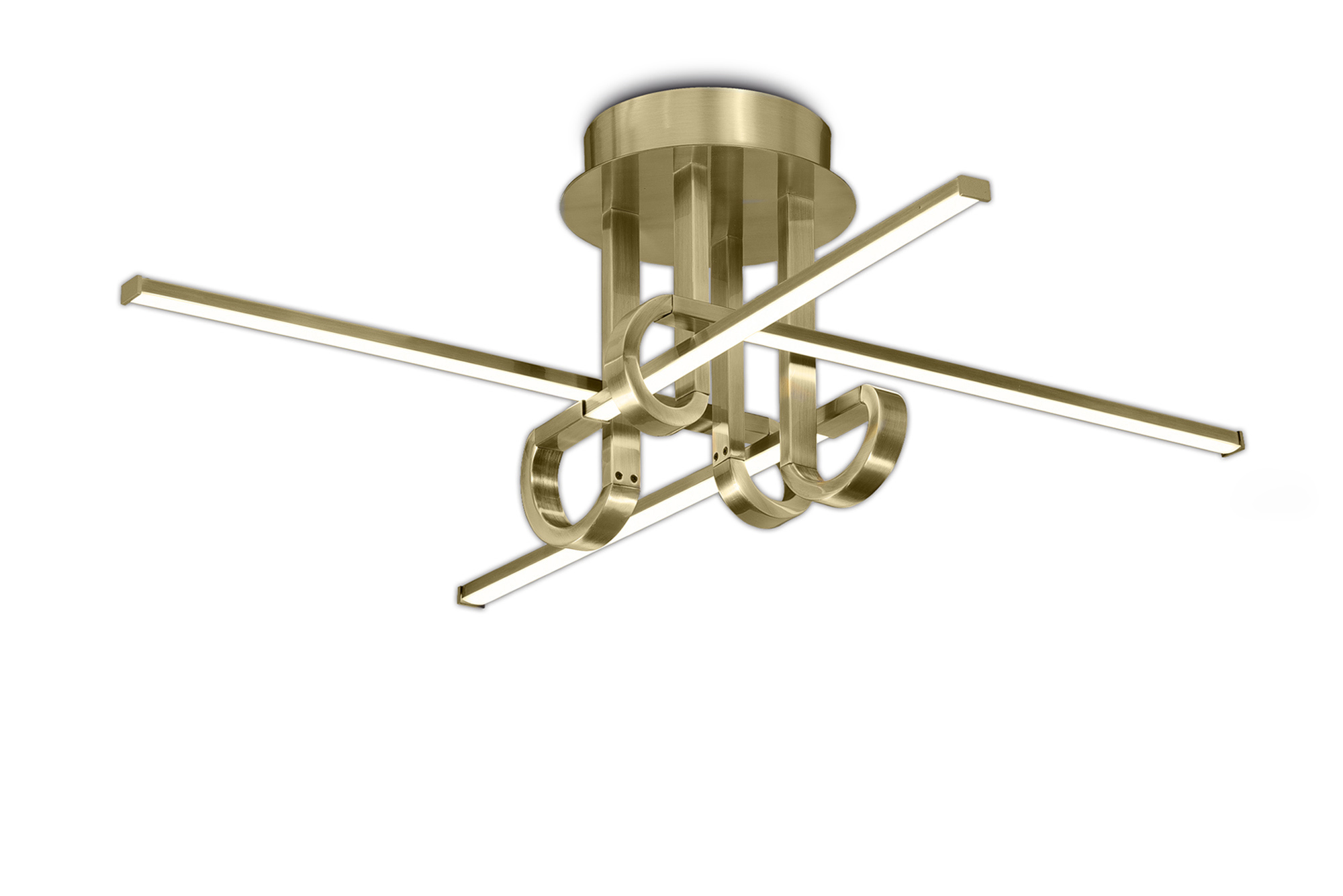 M6128  Cinto Ceiling 28W LED Antique Brass